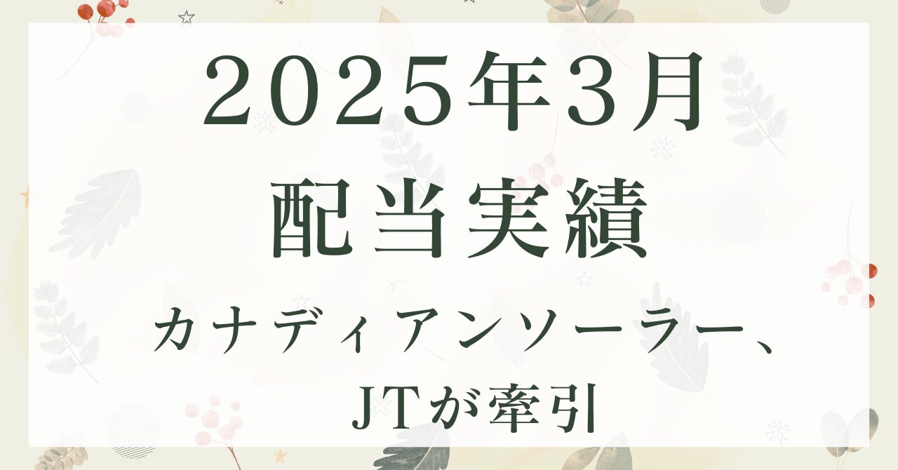 2025年3月期配当実績